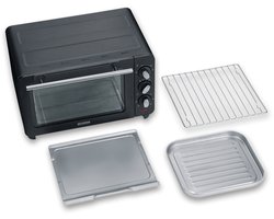 Severin TO 2042 Bak en grilloven - 14 liter - Instelbaar tussen 100 en 230 °C - Incl. bakplaat, grillrooster en kruimelplaat - 1200 W - Zwart