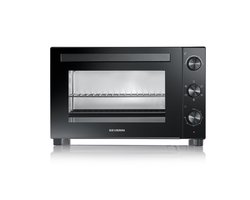 Severin TO 2076 Bak- en Toastoven – 46 Liter – Convectie – Pizzasteen – Draaispit – Zwart