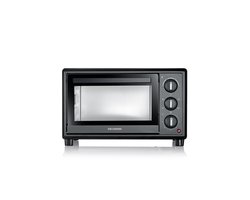 Severin TO 2079 Bak- en Toastoven met Pizzasteen & Draaispit – Hetelucht - 20 Liter – 1600 W