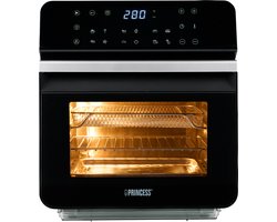 Stoomoven Princess – Steamer – Vrijstaande heteluchtoven - 2-in-1 Stoomoven en Airfryer - 2450W - 12 Bakprogramma's - Stoomfunctie –2450W – 10 Liter - 182085 - Zwart