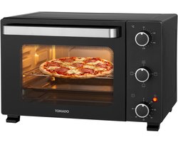 Tomado TEO2101B - Vrijstaande oven - Elektrische oven - 21 liter - Timer tot 60 minuten - Zwart