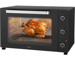 Tomado TEO7501B - Vrijstaande oven - 75 liter - Elektrische oven - Hetelucht - Timer tot 60 minuten - Zwart