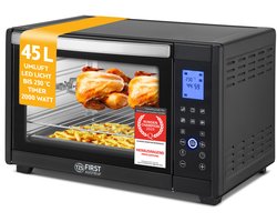 TZS First Austria Mini oven 45L Digatal - 2000W - Vrijstaande Heteluchtoven - max 230°C - Timer