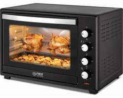 TZS First Austria mini oven 60L - 2000W - Vrijstaande Heteluchtoven - max 230°C - Zwart