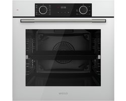 Wiggo WO-BFA610(W) - Inbouw heteluchtoven - 73L - Airfryer functie - Hetelucht - Soft Close deur - Telescooprails - Energieklasse A - Wit - 5 jaar garantie