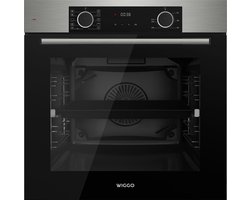 Wiggo WO-BFA610X - Inbouw heteluchtoven – 73L – Airfryer – Hetelucht – Soft Close – Telescooprails – Roestvrijstaal – Energieklasse A