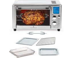 XL 9-in-1 Airfryer met 360 Graden Hetelucht, Snelkooktechnologie en 12 Programma's