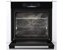 Zwarte inbouw oven met stoomfunctie en Even Bake technologie
