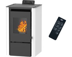 Compacte 7,6 kW Lucht Pelletkachel voor Tot 60 m² - Innovatief Design