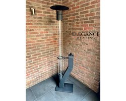 Elegance Heating Plano Outdoor Pellet Terras Heater - Terrasverwarmer - Patio Heater - Outdoor Heater - Tuinhaard - 1,7 meter