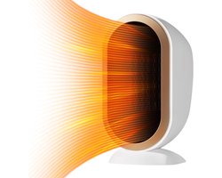 Energiebesparende Stille Ventilatorkachel 1200W - Keramische Binnenverwarming met Oververhittingsbeveiliging