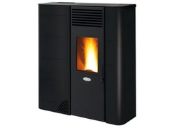 Fair BIO 110S Slim Pelletkachel 10 kW – Smal Design – Voor- & Onderkanaal – Programmeerbaar – Hangbaar – Zwart – Verwarmt tot 315 m³