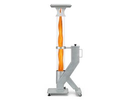 FireRocket Pro RVS Pelletkachel – Terrasverwarmer op Houtpellets – 170 cm – Mobiel met Wielen – Milieuvriendelijk & Rookvrij – Buitenhaard Tuin & Terras