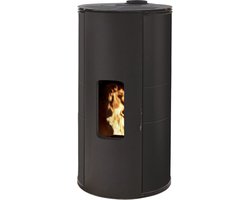 GIULIA 9 met concentrische aansluiting - Pelletkachel - Luchtdicht - Zwart