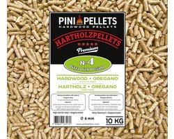 Hardwood Pellets 10kg voor Pizzaoven en Barbecue met Oregano Aroma