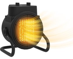 HOMCOM Staande kachel - Kunststof - 21,5x15,8x22cm - Zwart