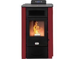 Krachtige Pelletkachel 15 kW - Efficiënte Houtkachel met Heteluchtverwarming tot 140 m²