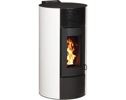 PAOLA 12 - Pelletkachel - Wit - Luchtdicht