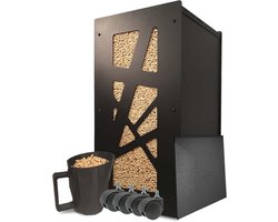 Pellet Opslag Box – Compleet Pakket voor Houtpellets – Granulaat Schep en Stijlvolle Box