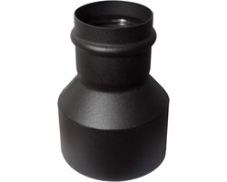 Pelletbuis Systeem - Afvoerbuis Kachel - Pelletkachel Aansluiting - Hoge Temperatuur Bestendig - DN 80 mm - Zwart