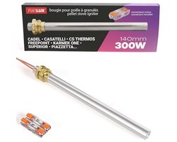 Pelletkachel kaars 300 W 140 mm 9,9 mm diameter