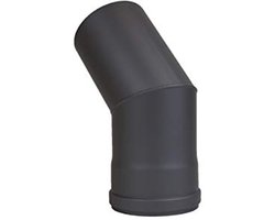 Pelletkachel pijp 45° boog zonder reiniging Ø 100 mm