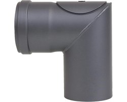 Pelletkachel Rookkanaal 90 Graden Bocht Ø 80mm – Kwalitatieve Pijp met Afdichtring