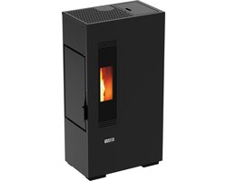 Pelletkachel VAASA 5 - 4,9 kW - voor ruimten tot 135m3 - zwart - compact model