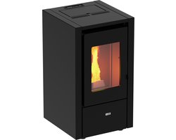 Pelletkachel VAASA 63 - 6,3 kW - voor ruimten tot 135m3 - zwart