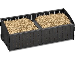 Pelletmand voor Houtkachel en Open Haard - Efficiënte Pelletbrander Basket (48x20x17 cm)