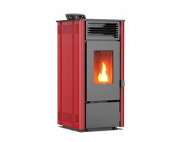 THUNDER® Pelletkachel | SOPHIA RED I 8,1 kW | tot 85 m² | Wi-Fi | Bedieningspaneel | Thermostaat |