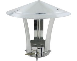 Universele Regenkap voor Schoorsteen en Kachelpijp - Eindkap voor Pellet- en Houtkachel