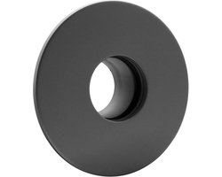 Verlengstuk Pelletkachel Pijp Ø80mm naar Ø150mm met Wandrozet - Gietijzer Grijs