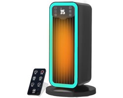 Verwarmingskachel 1500W PTC Ventilatorkachel met Thermostaat en 24H Timer