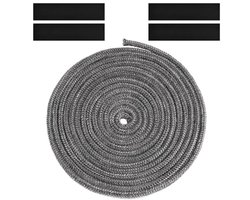 Vuurvaste Deurafdichting voor Oven en Pelletkachel - Hoge Temperatuur Isolatietape 6 mm x 5 m