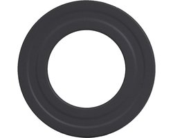 Wandrozet Pelletkachel Pijp Zwart - Voor 100 mm Diameter - Met 35 mm Rand
