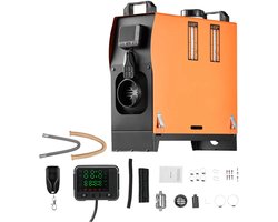 D&A Diesel Kachel - Diesel Heater - Standkachel - Diesel Verwarming - Diesel Luchtverwarmer - Diesel - 8KW - LCD Paneel - Oranje