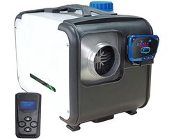 Orbit Electronic Compacte Diesel Standkachel 12V - 8KW - Aluminium Behuizing en Uitlaat - LCD Bediening - Compact Ontwerp