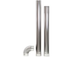 Rookgas afvoerset diesel infraroodheater WD46IK 56IK 74IK MW Tools WDKBS