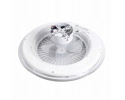 2-in-1 LED Plafondlamp met Ventilator – Ø51 cm – Dimbaar Licht – 6 Snelheden – App & Afstandsbediening – Wit