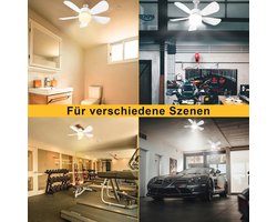 50 cm plafondventilator met verlichting en afstandsbediening - ideaal voor badkamer, keuken, slaapkamer en garage