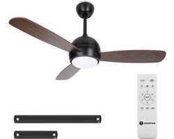 Aigostar 10QH0 - Plafondventilator met verlichting - Ø 106.6 cm - Stille Plafondventilator - Zomer/Winter Functie - 6 Snelheden - Programmable 1-8H - WIND LARGE - 54W