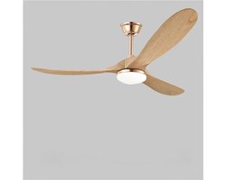 Bovista Plafondventilator - Met Verlichting - Plafond Ventilator - Met Lamp - Plafonniere Met Ventilator - Met Licht - Stijl Q - 150cm