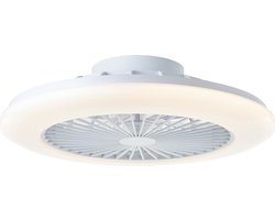 Brilliant Salerno - Plafondventilator - Met verlichting - LED 40W - Wit en RGB kleuren - Dimbaar - Wit - Zeer stil