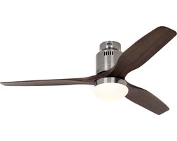 CasaFan 132 BN-NB Chroom, Walnoot