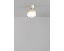 CREATE - Plafondventilator 40W Ø55cm stil met intrekbare bladen met licht - Zand - WIND CLEAR LAMP