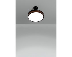 CREATE - Plafondventilator 40W stille intrekbare bladen Ø108cm met licht - Donker hout - Afstandsbediening - WIND CLEAR