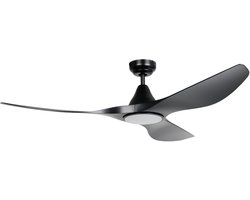 EGLO Portsea Plafondlamp met ventilator - 132cm - DC energy saving - Zwart - 5 standen