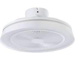 EGLO Vallonia Plafondventilator met lamp - Ø 48 cm - 3 snelheden - Instelbaar wit licht - RGB - Dimbaar - DC energy saving - Wit