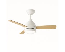 Evolar Plafondventilator met Verlichting - 122cm - Dimbaar - Zeer Stil - Afstandsbediening - 3000K/4500K/6000K - Hout - EVO-CF48WWD